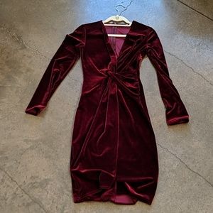 Velvet mini dress